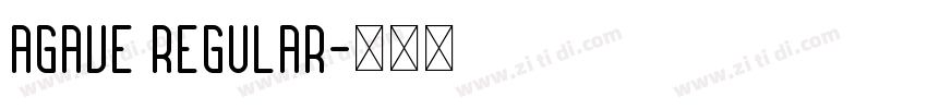 Agave Regular字体转换